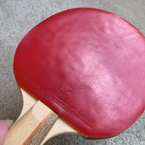 Contender SportsCraft Table Tennis Paddle, Red and Black - Picture 9 of 15